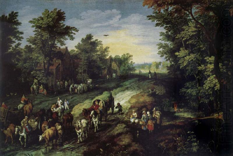 Jan Brueghel Village Street china oil painting image